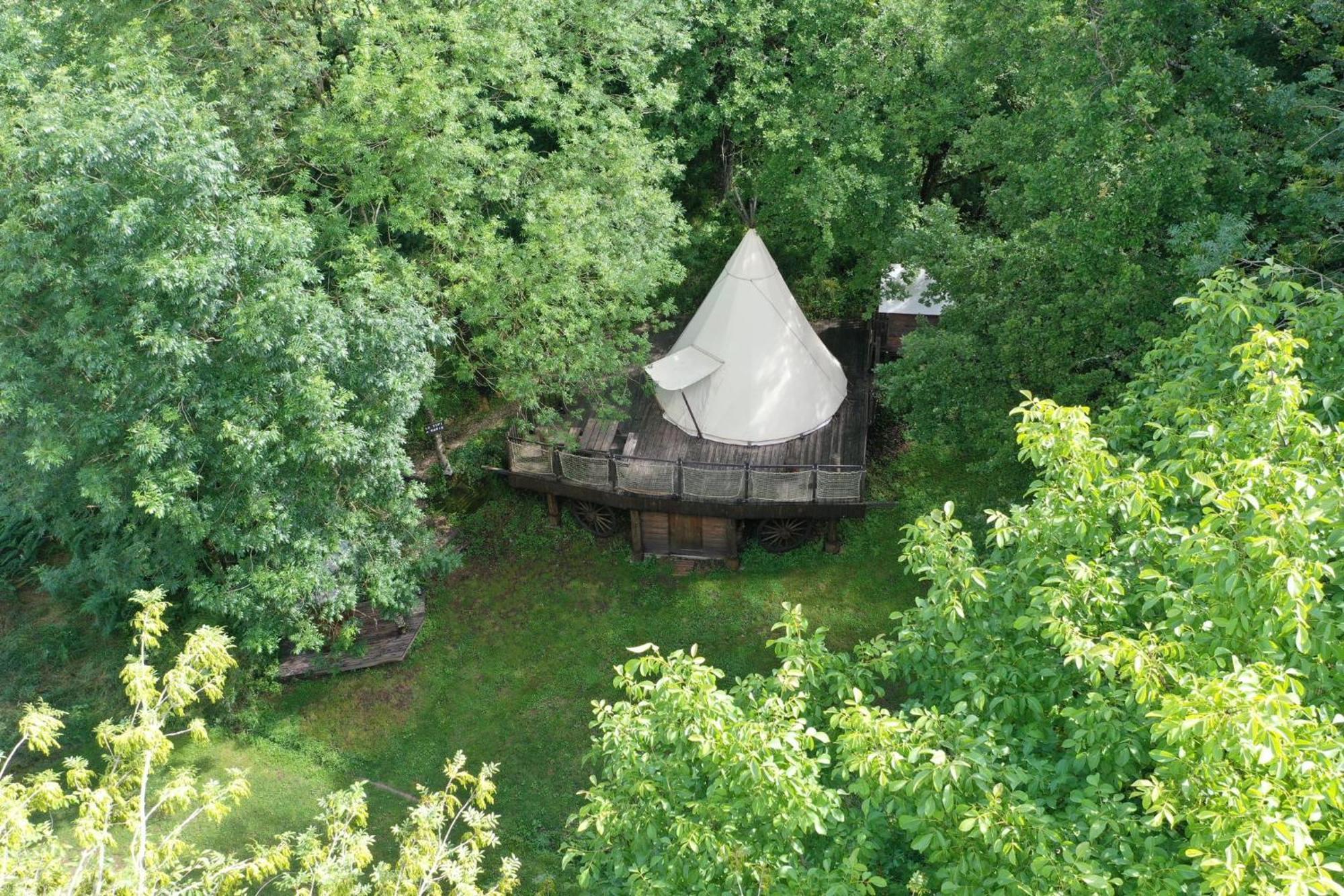 Le Tipi A Marie, Deconnectez- Vous !!! Hotel Cambounes Bagian luar foto